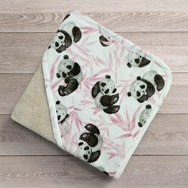 LINO ΚΑΠΑ PANDA BEAR 301 PINK-LGREY 70X70