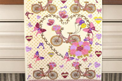 LINO ΠΟΤΗΡΟΠΑΝO KEY LOVE PINK 40X60