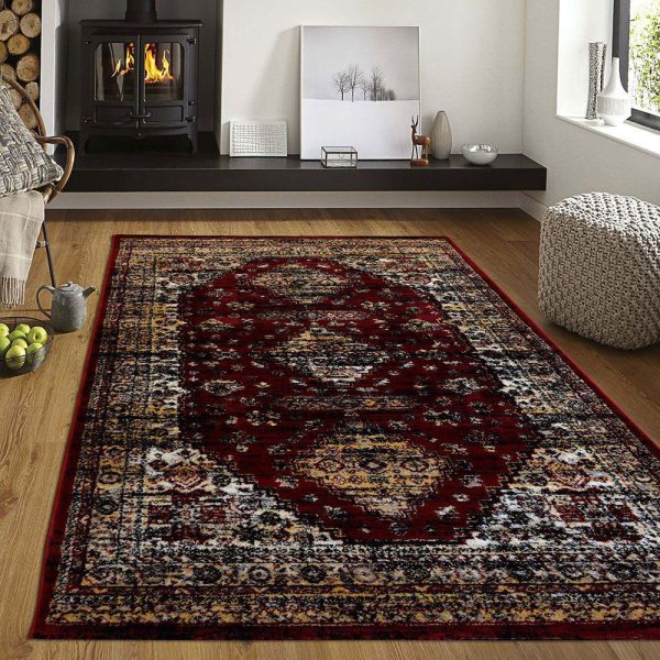 LINO ΔΙΑΔΡΟΜΟΣ DIAMOND 2033 BEIGE-RED 80X200