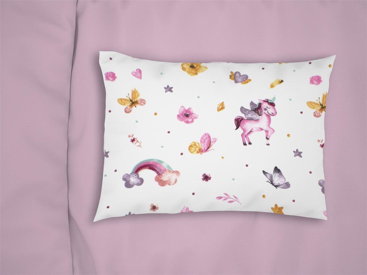 ΜΑΞΙΛΑΡΟΘΗΚΗ ΕΜΠΡΙΜΕ bebe Unicorn 105 35X45 White 100% Cotton Flannel