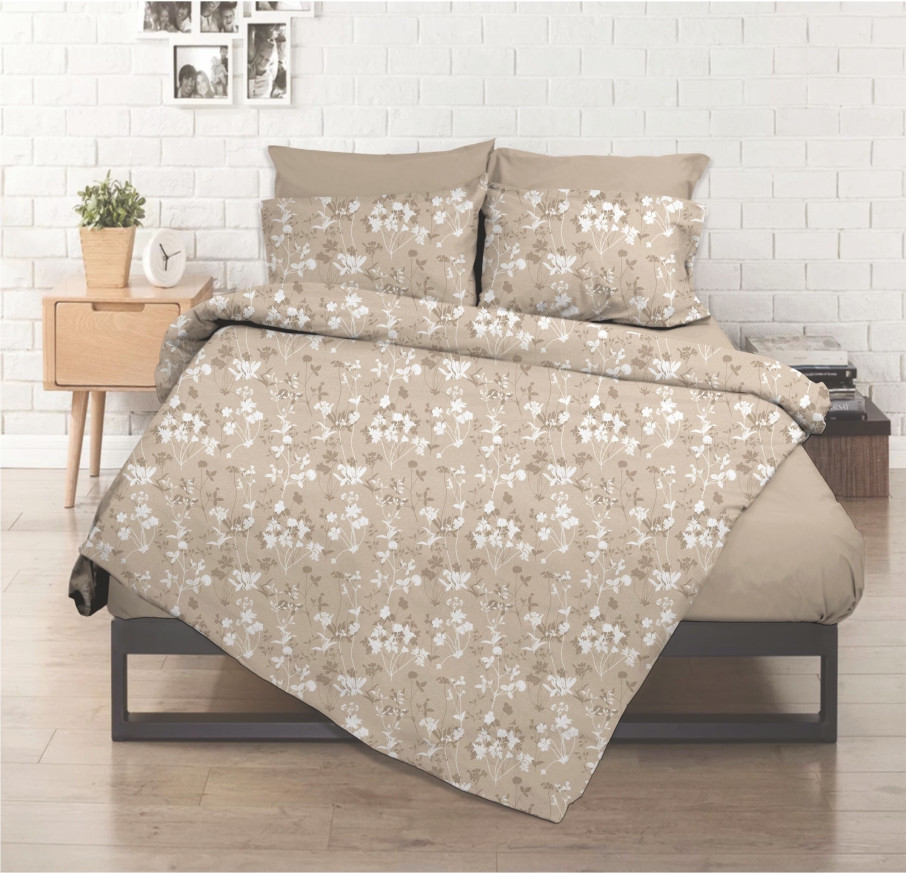 Μαξιλαροθήκες εμπριμέ Flower 52x72cm poly/cotton