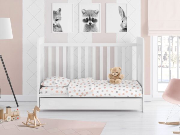 ΠΑΠΛΩΜΑ ΕΜΠΡΙΜΕ bebe Star 103 120X160 Grey Cotton 100% - Image 2