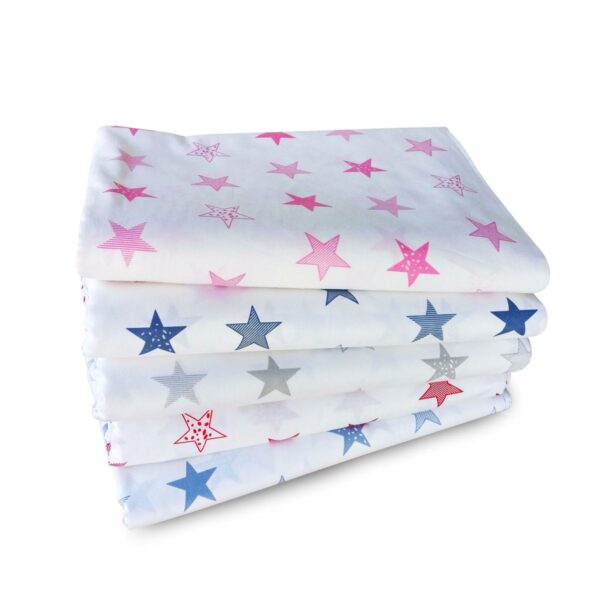 ΠΑΠΛΩΜΑ ΕΜΠΡΙΜΕ bebe Star 26 120X160 ΛΕΥΚΟ/ΚΟΚΚΙΝΟ Cotton 100% - Image 2