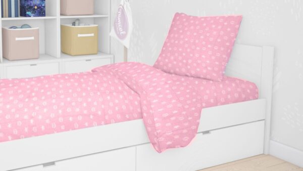 ΣΕΝΤΟΝΙΑ ΕΜΠΡΙΜΕ ΣΕΤ 3 τεμ kids PRINCESS 47 160Χ240 Pink Cotton 100% - Image 2