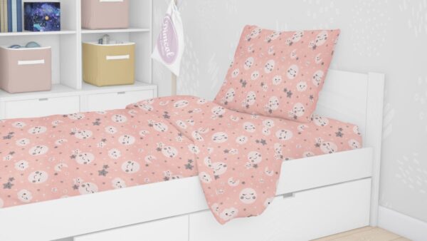 ΣΕΝΤΟΝΙΑ ΕΜΠΡΙΜΕ ΣΕΤ 3 τεμ kids Smile 82 160Χ240 Coral Cotton 100% - Image 2