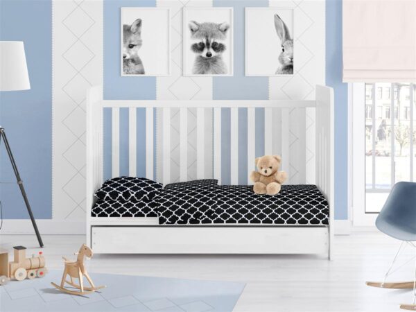 ΠΑΠΛΩΜΑ ΕΜΠΡΙΜΕ bebe Windows 175 120X160 Dark blue-White Cotton 100% - Image 2