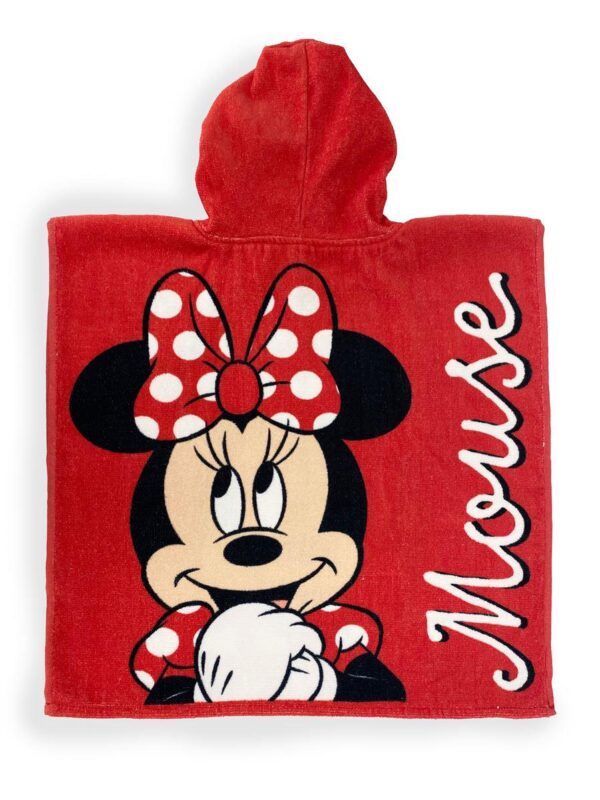 Πόντσο Θαλάσσης Quick Dry Disney Home Minnie 203 50X100 Red 100% Microfiber - Image 2