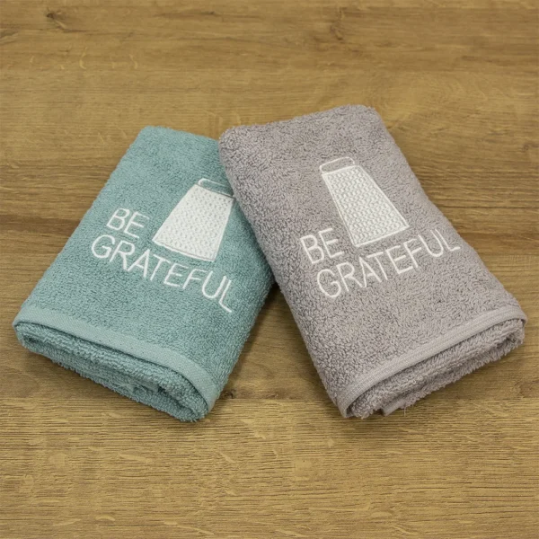 LINO ΣΕΤ ΠΕΤΣΕΤΕΣ BE GRATEFUL GREY-MINT 2ΤΜΧ - Image 2