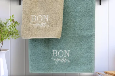 LINO ΣΕΤ ΠΕΤΣΕΤΕΣ BON APETTIT BEIGE-MINT 2ΤΜΧ