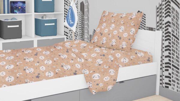 ΣΕΝΤΟΝΙΑ ΕΜΠΡΙΜΕ ΣΕΤ 3 τεμ kids Smile 83 160X240 Beige Cotton 100% - Image 2