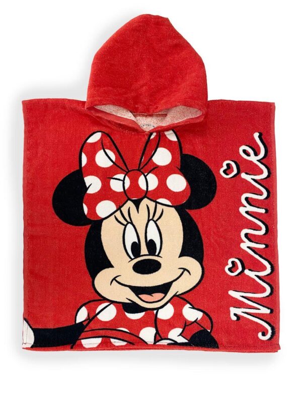 Πόντσο Θαλάσσης Quick Dry Disney Home Minnie 203 50X100 Red 100% Microfiber