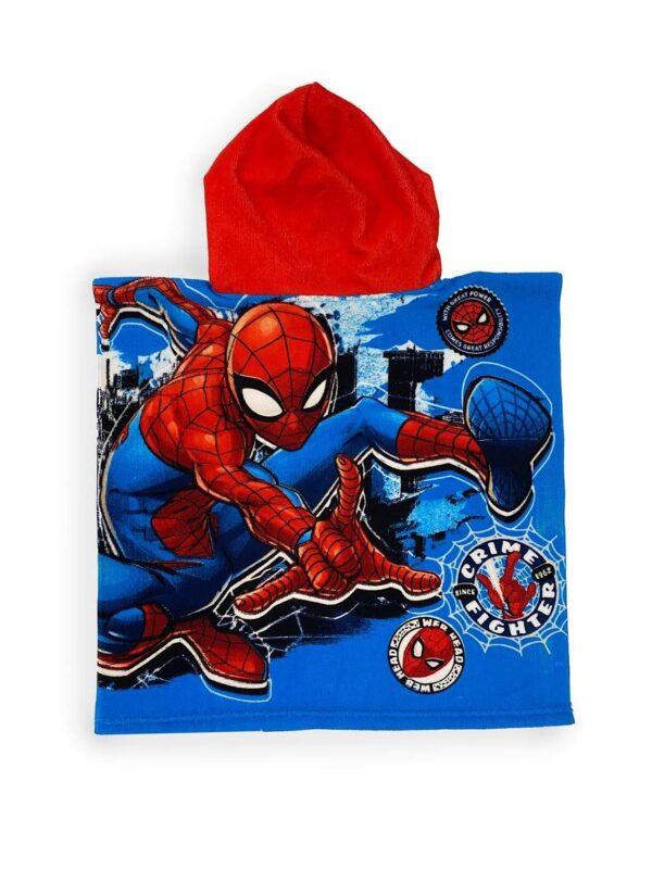 Πόντσο Θαλάσσης Quick Dry Marvel Spider-Man 17 50X100 Sky Blue 100% Microfiber - Image 2