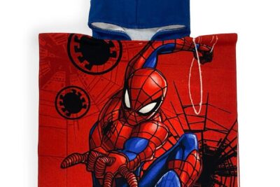 Πόντσο Θαλάσσης Quick Dry Marvel Spider-Man 25 50X100 Red 100% Microfiber