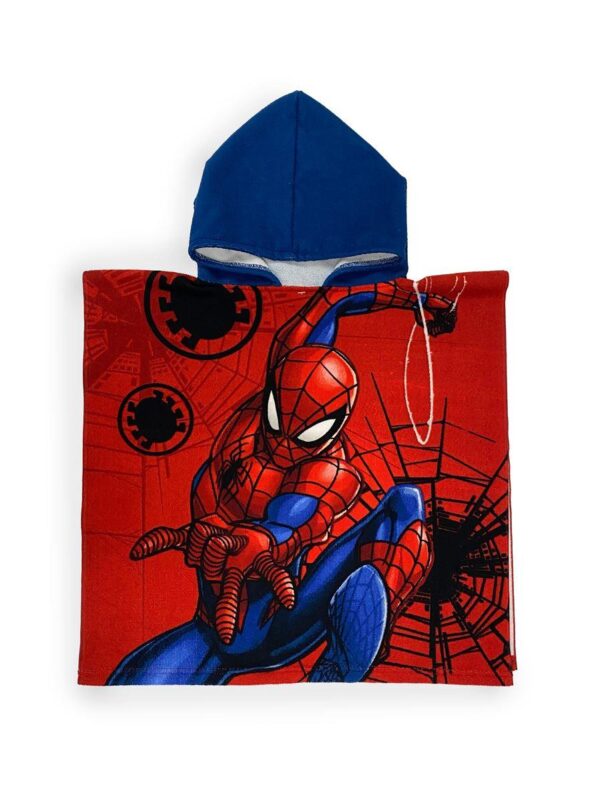 Πόντσο Θαλάσσης Quick Dry Marvel Spider-Man 25 50X100 Red 100% Microfiber