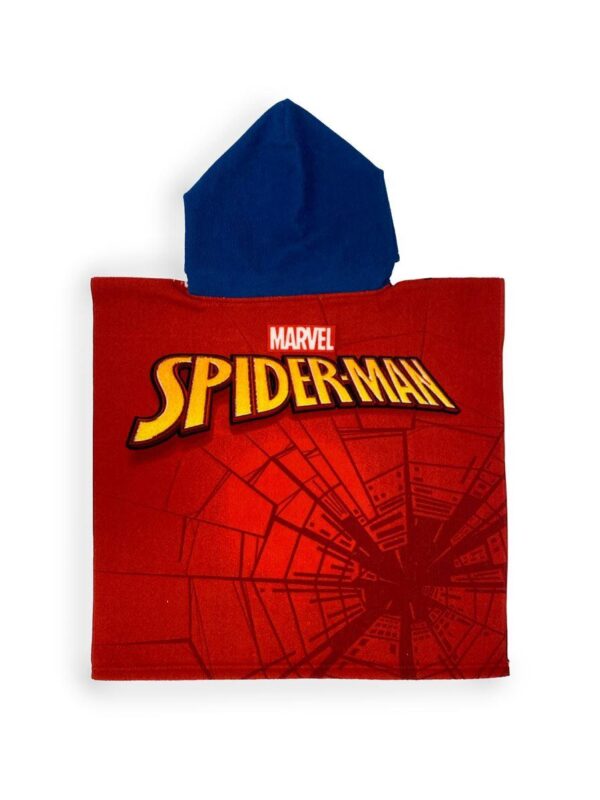 Πόντσο Θαλάσσης Quick Dry Marvel Spider-Man 25 50X100 Red 100% Microfiber - Image 2