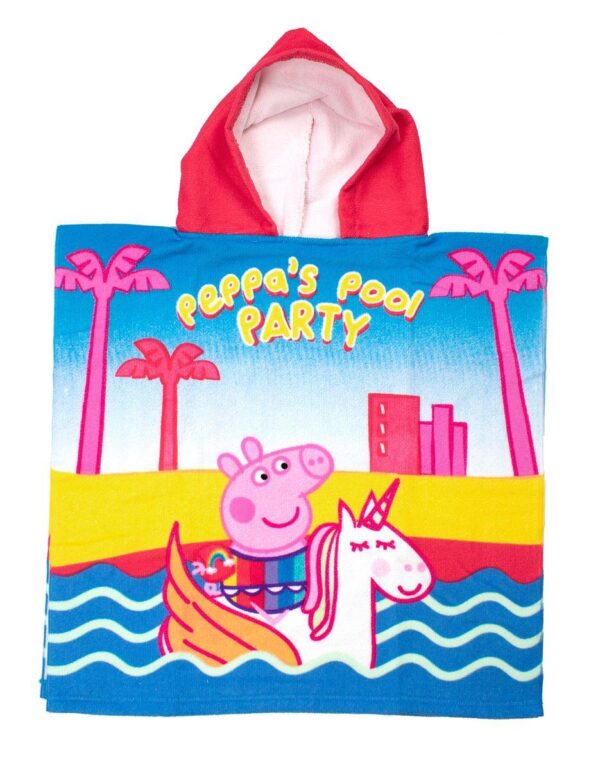 Πόντσο Θαλάσσης Quick Dry Hasbro Peppa Pig 32 50X100 Pink 100% Microfiber