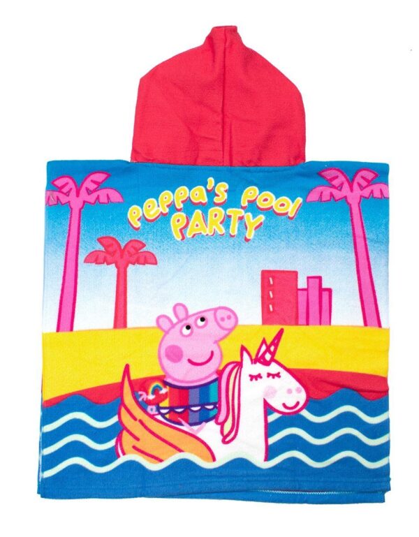 Πόντσο Θαλάσσης Quick Dry Hasbro Peppa Pig 32 50X100 Pink 100% Microfiber - Image 2