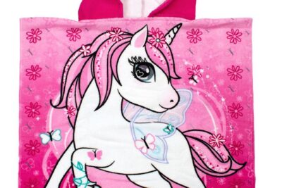 Πόντσο Θαλάσσης Quick Dry Unicorn 24 50X100 Pink 100% Microfiber