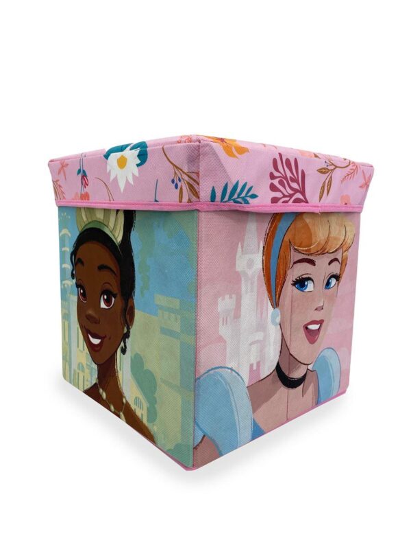 Κουτί-Σκαμπό Disney Home Princess 08 30X30X30 Coral 100% Polyester - Image 2